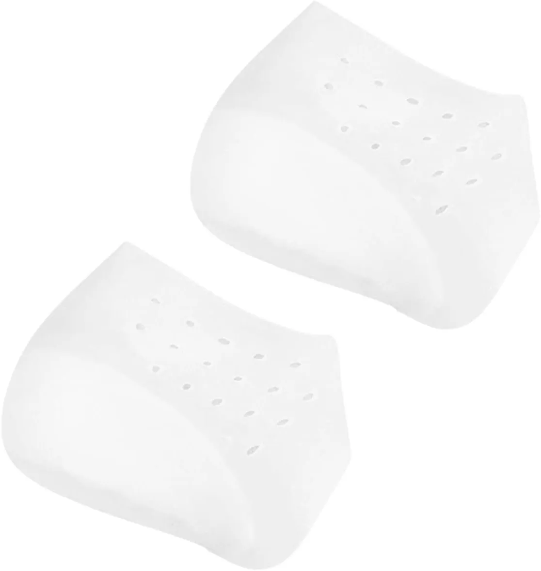 2pcs Silicone Height Increase Socks Invisible Heel Pads for Men and Women Cushioned Heel Lift Inserts for Comfortable Posture Breathable and Washable Design