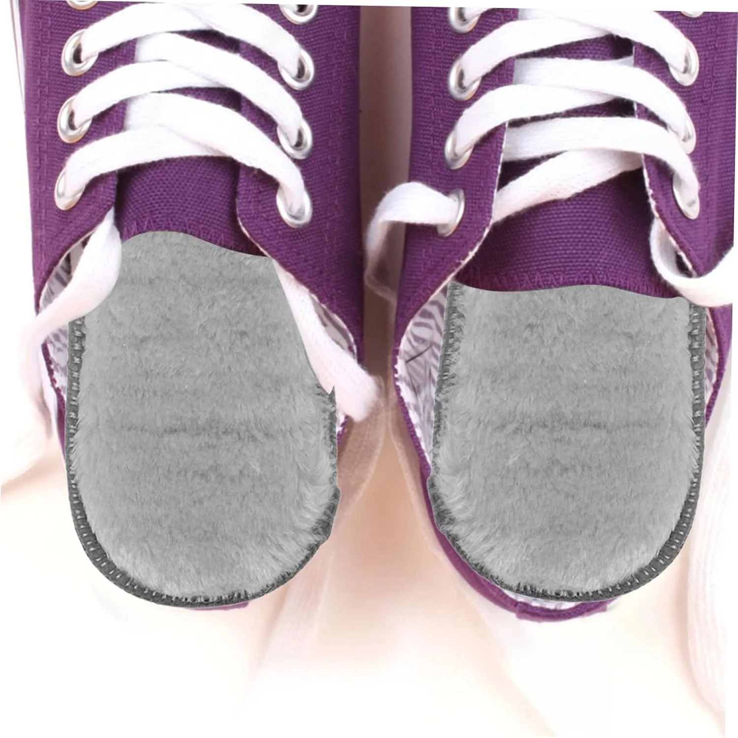 4 Pairs Warm Plush Insoles for Women Winter Thermal Insoles Non-Slip Design Thickened Shoe Inserts for Cold Weather Footwear Size 38