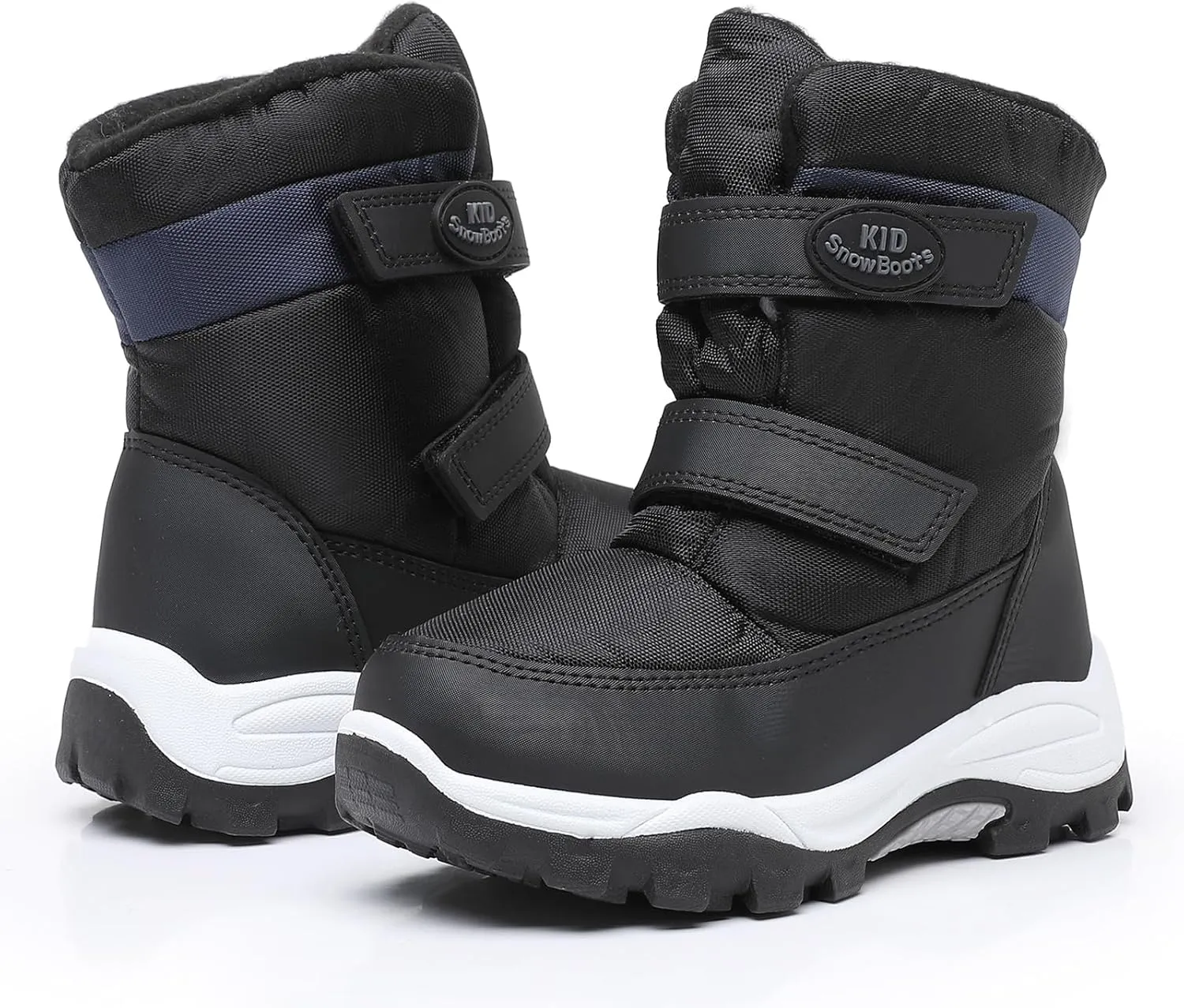 Ahannie Boys Girls Snow Boots Toddler Kids Winter Boots Water Resistant Hook Loop Cold Weather Shoes (Toddler/Little Kid)