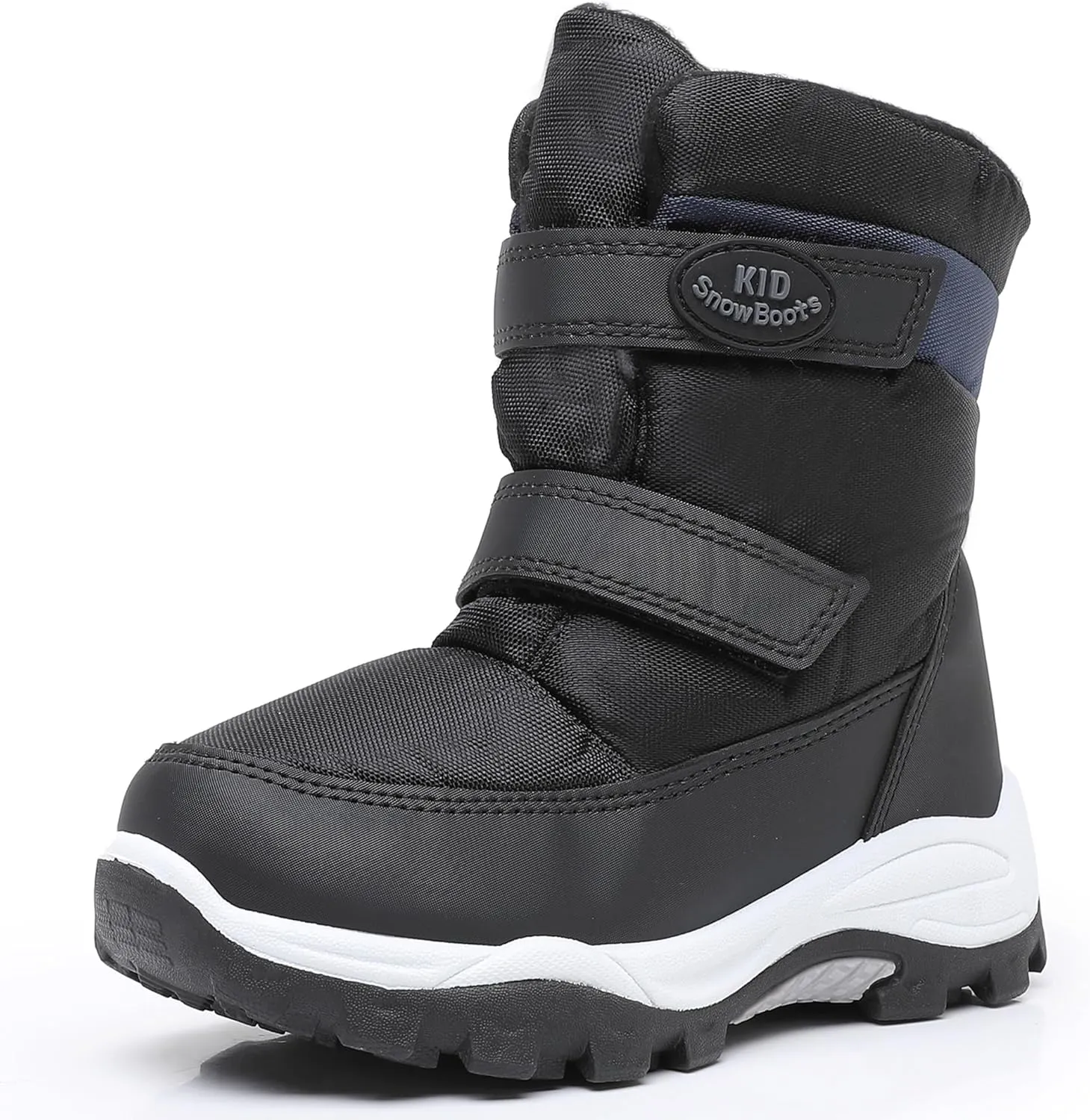 Ahannie Boys Girls Snow Boots Toddler Kids Winter Boots Water Resistant Hook Loop Cold Weather Shoes (Toddler/Little Kid)