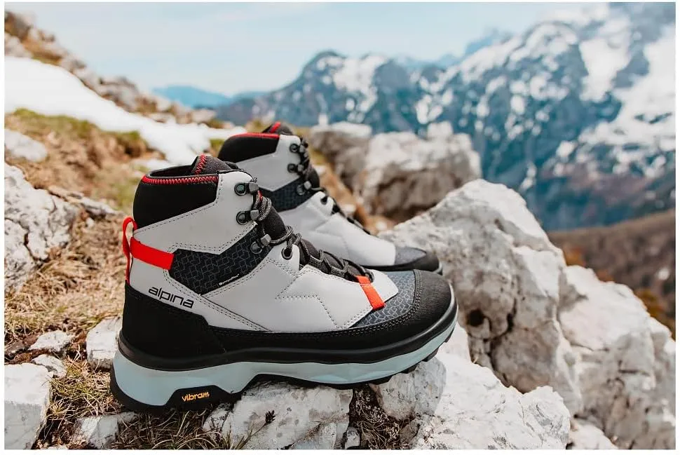 Alpina Men's Waterproof Boots Performance | Premium Hiking Shoes | Microfiber Fiber Upper | Sympatex Bretahable Membrane | Vibram All Weather Grip | Made in Europe