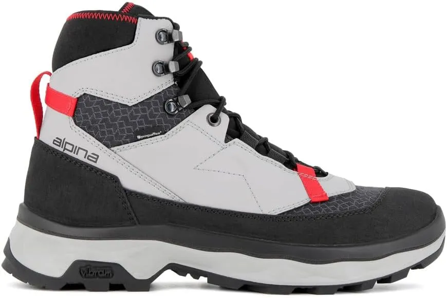 Alpina Men's Waterproof Boots Performance | Premium Hiking Shoes | Microfiber Fiber Upper | Sympatex Bretahable Membrane | Vibram All Weather Grip | Made in Europe