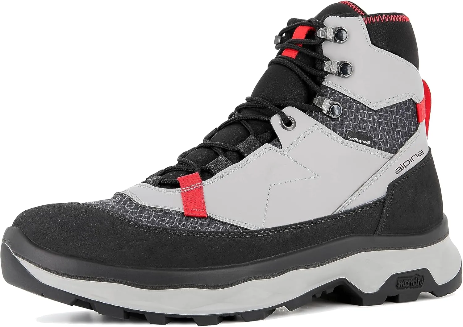 Alpina Men's Waterproof Boots Performance | Premium Hiking Shoes | Microfiber Fiber Upper | Sympatex Bretahable Membrane | Vibram All Weather Grip | Made in Europe