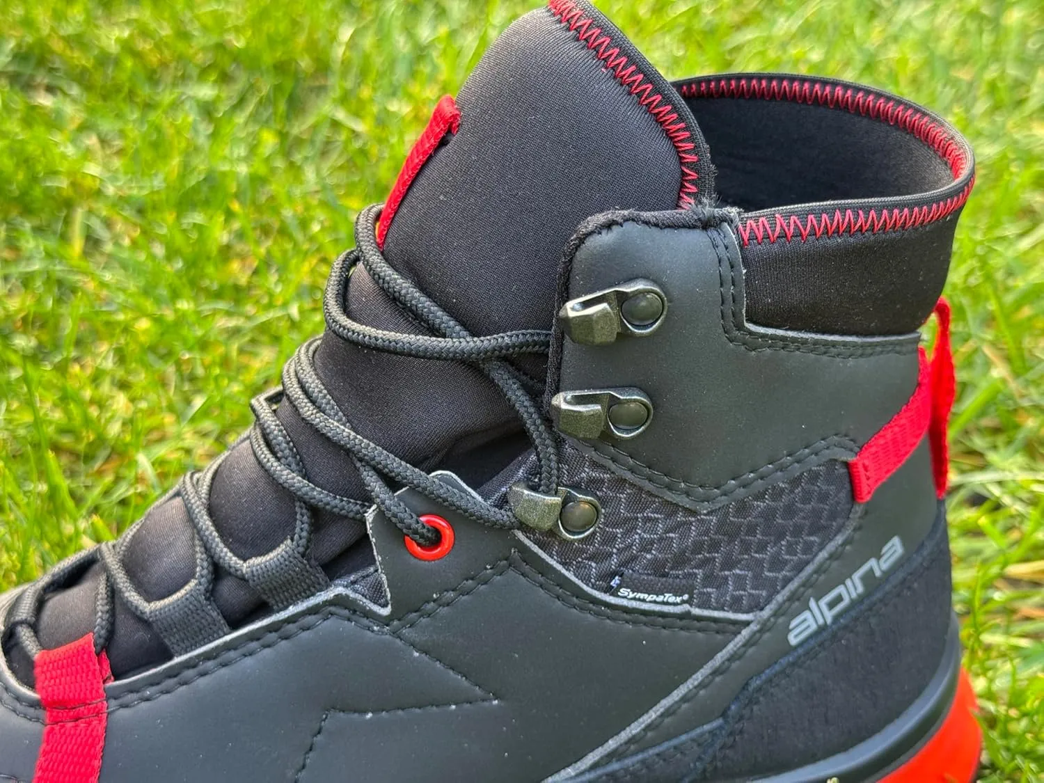 Alpina Men's Waterproof Boots Performance | Premium Hiking Shoes | Microfiber Fiber Upper | Sympatex Bretahable Membrane | Vibram All Weather Grip | Made in Europe