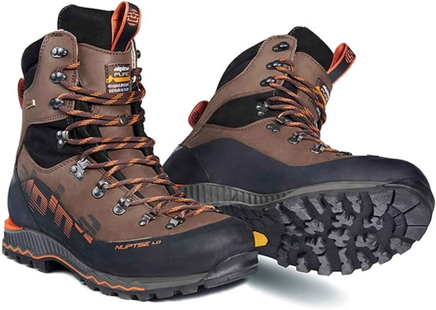 Alpina NUPTSE Men's Boots - Made in Europe - Waterproof - Mountaineering - Hunting - Vibram - Breathable Sympatex Membrane - Nubuck Leather