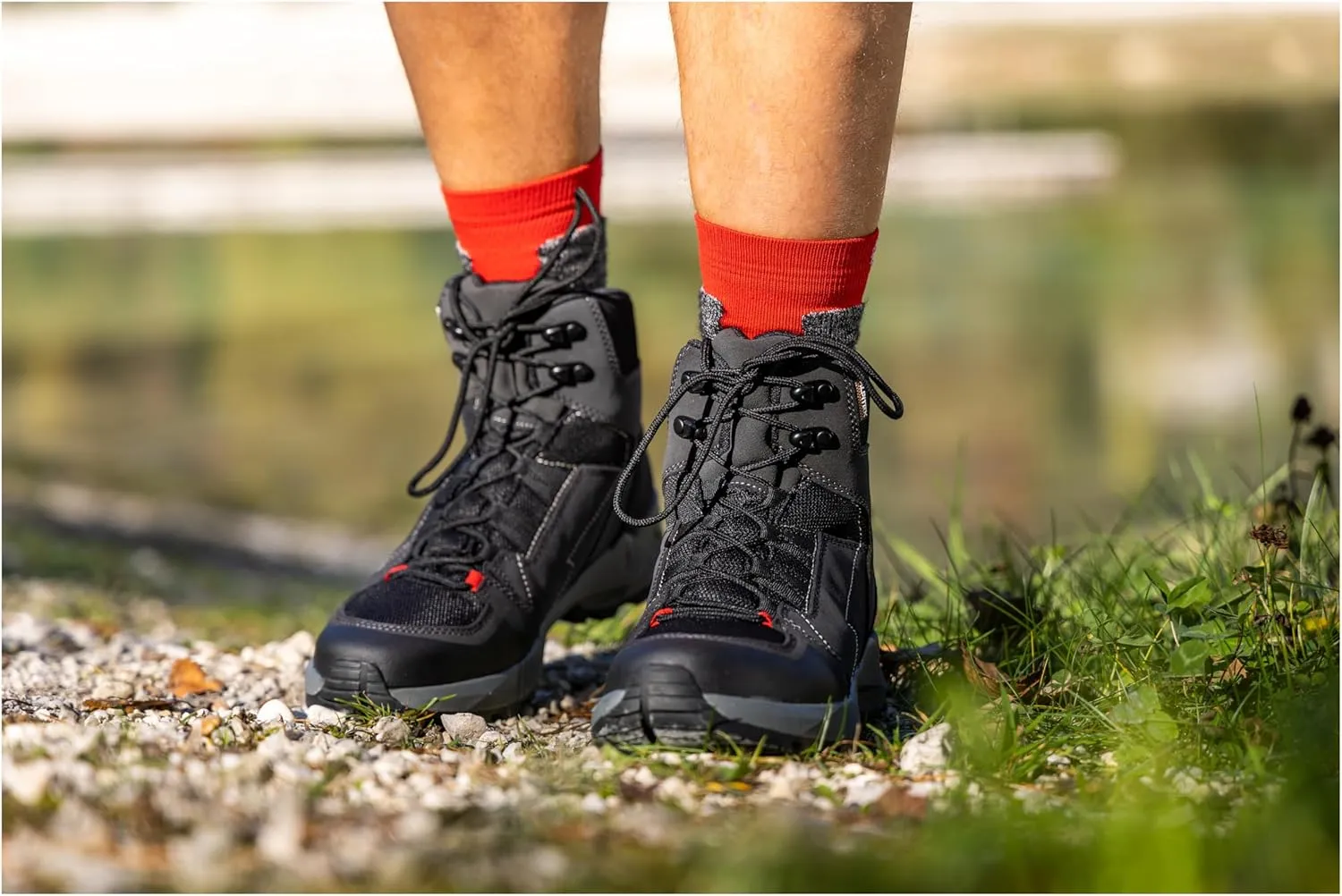 Alpina TRACKER Men's Waterproof Boots - Ankle High Shoes with Alpitex Breathable Membrane and All Weather Grip Vibram Sole