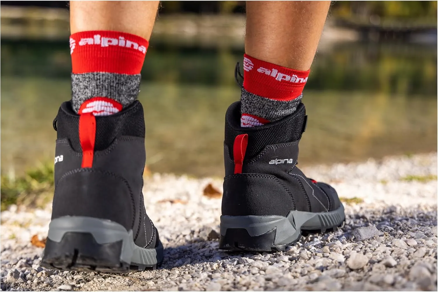 Alpina TRACKER Men's Waterproof Boots - Ankle High Shoes with Alpitex Breathable Membrane and All Weather Grip Vibram Sole