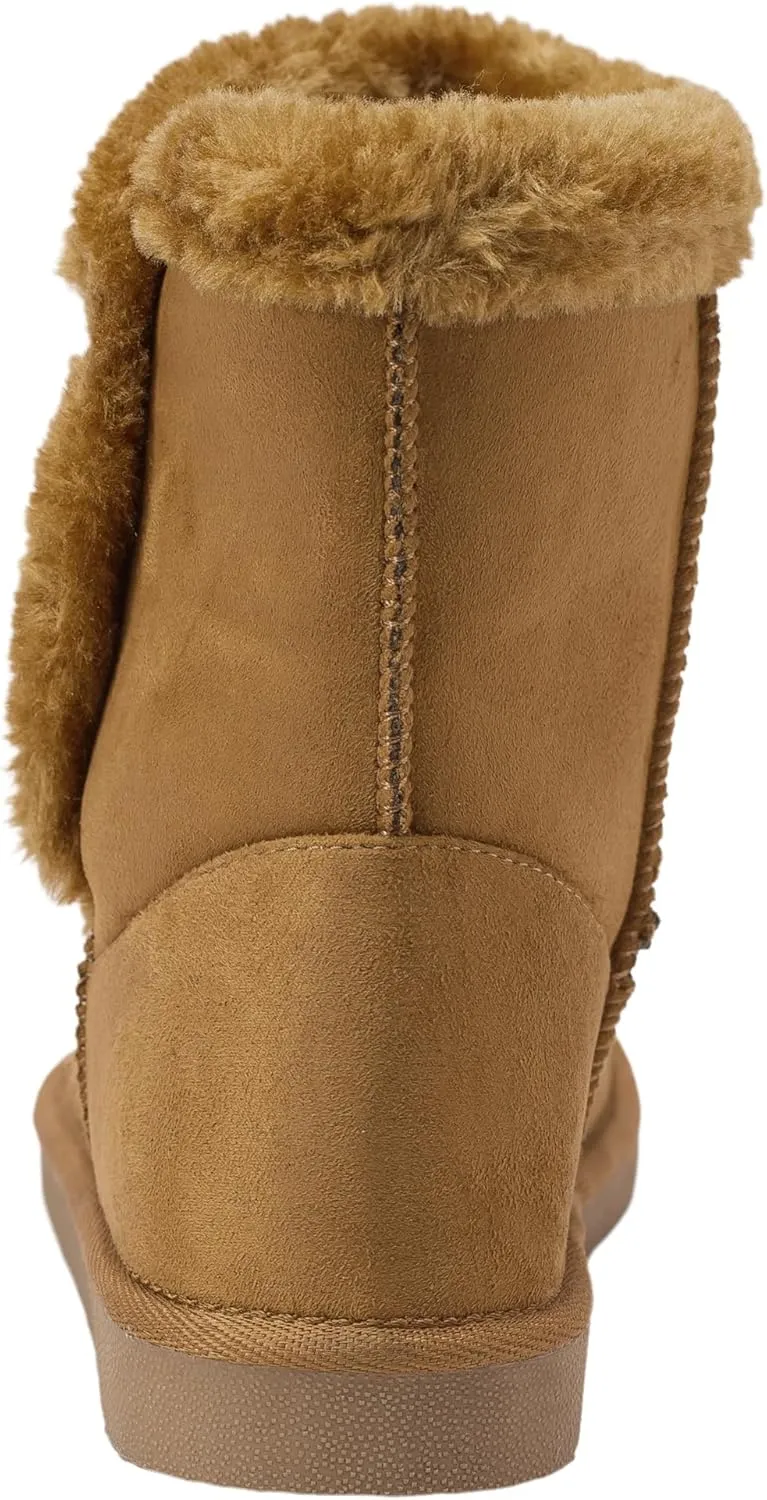 Alpine Swiss Mindy Womens Classic Short Winter Boots Sherpa Lined Warm Comfort Shoes