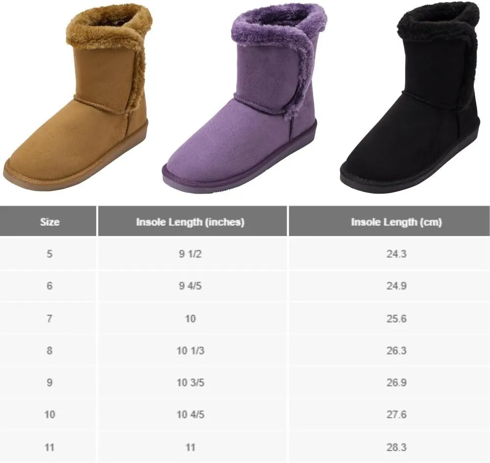 Alpine Swiss Mindy Womens Classic Short Winter Boots Sherpa Lined Warm Comfort Shoes