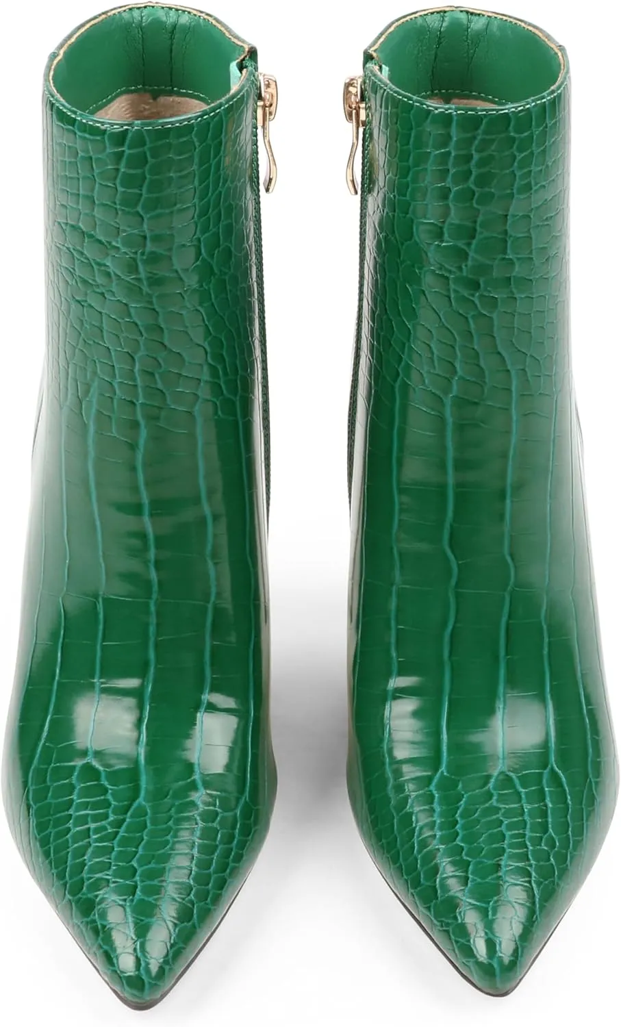 Ankle Boots for Women Stiletto High Heel Pointed Toe Boots with Zipper