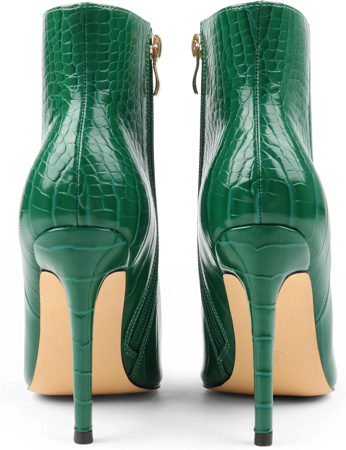 Ankle Boots for Women Stiletto High Heel Pointed Toe Boots with Zipper