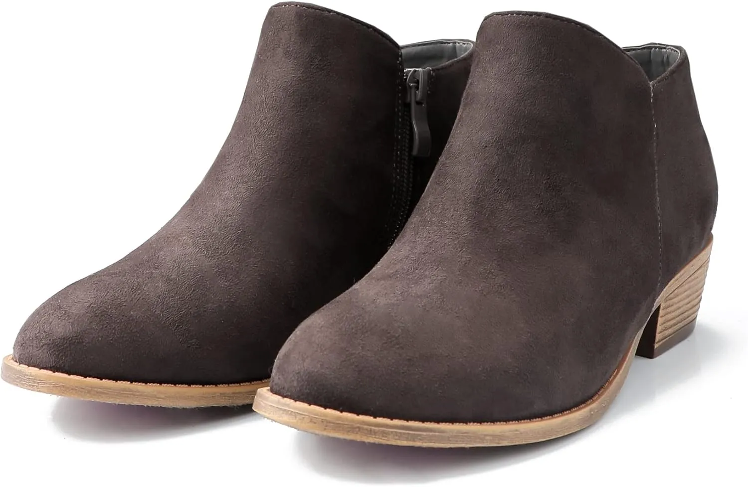 Ankle Boots for Women.Women's Low Heeled Booties.Fashion Thick Heel Design