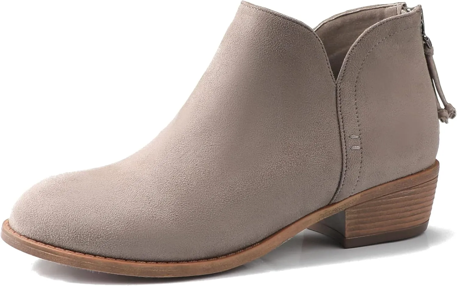 Ankle Boots for Women.Women's Low Heeled Booties.Fashion Thick Heel Design