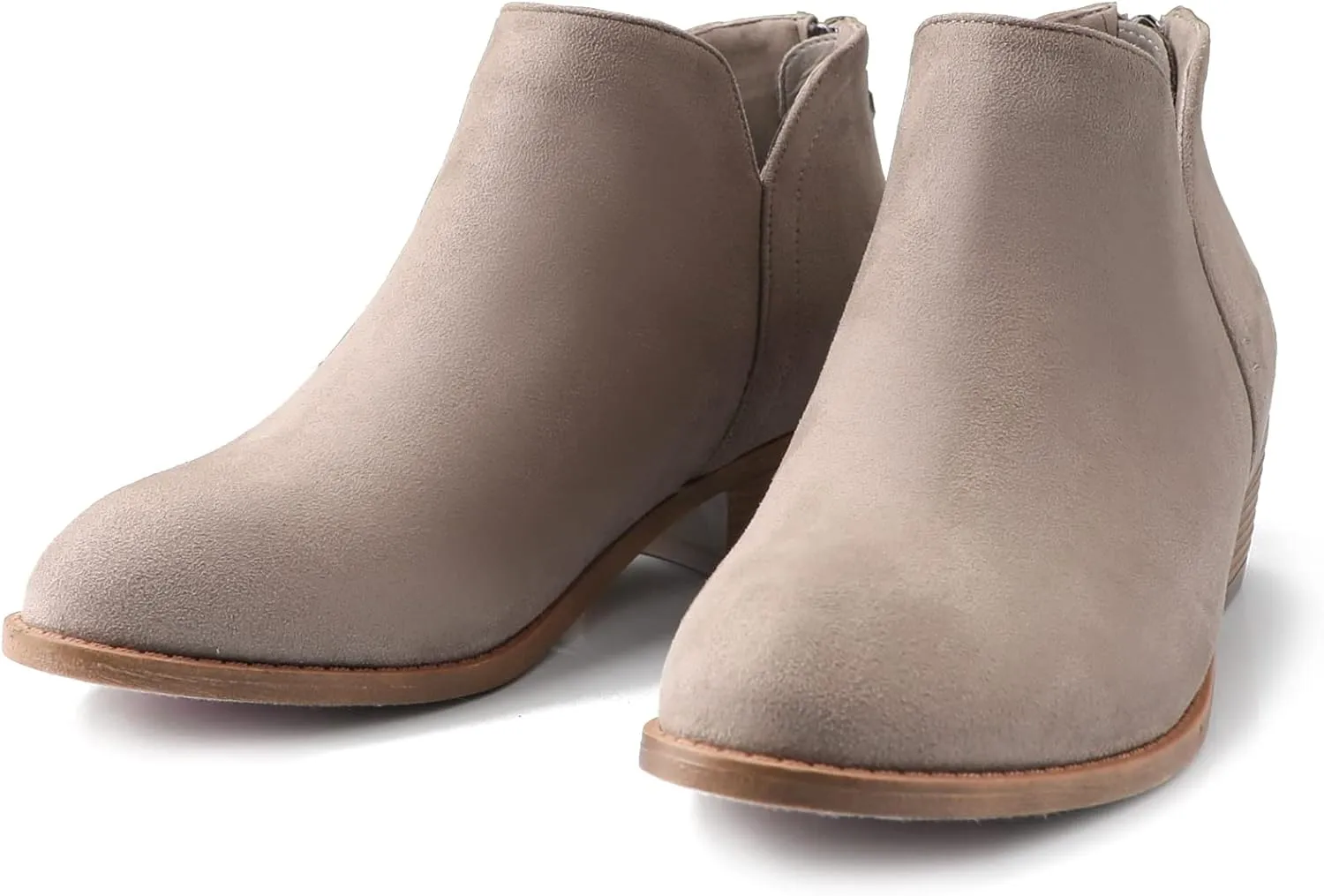 Ankle Boots for Women.Women's Low Heeled Booties.Fashion Thick Heel Design
