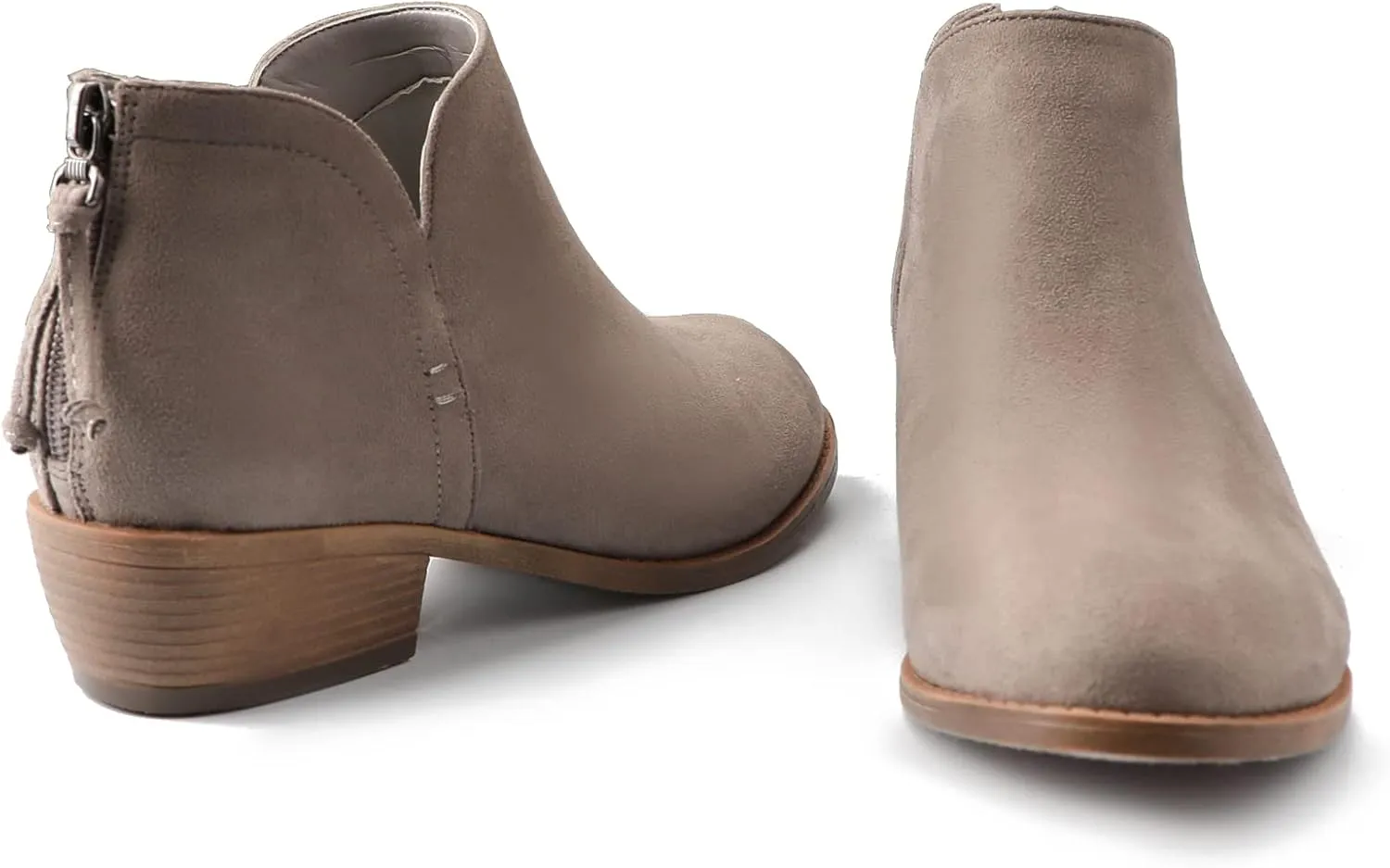 Ankle Boots for Women.Women's Low Heeled Booties.Fashion Thick Heel Design