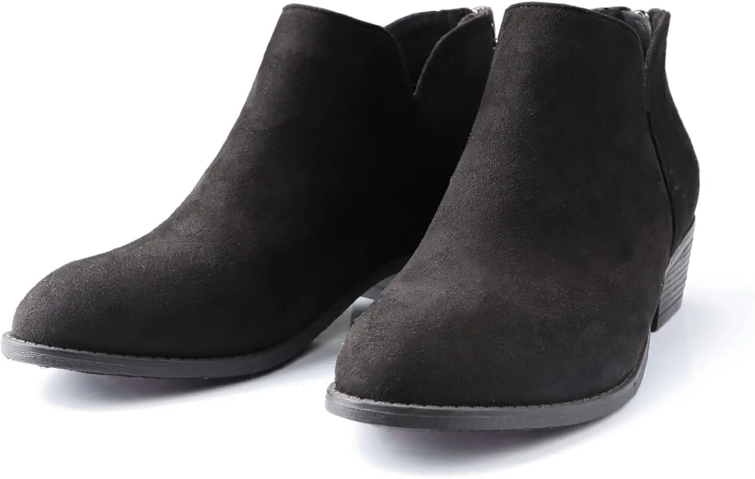 Ankle Boots for Women.Women's Low Heeled Booties.Fashion Thick Heel Design