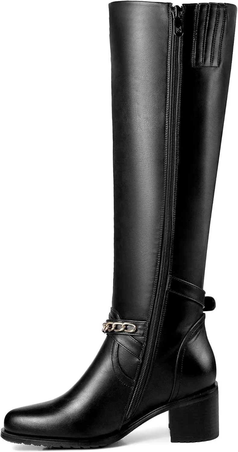 ANN CREEK Women's 'Morelos' Fashion Design Triple Buckle Straps Riding Boot