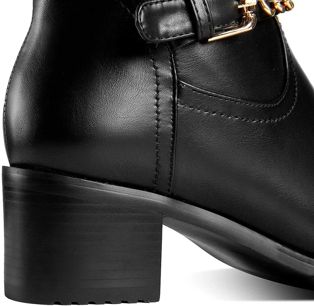 ANN CREEK Women's 'Morelos' Fashion Design Triple Buckle Straps Riding Boot
