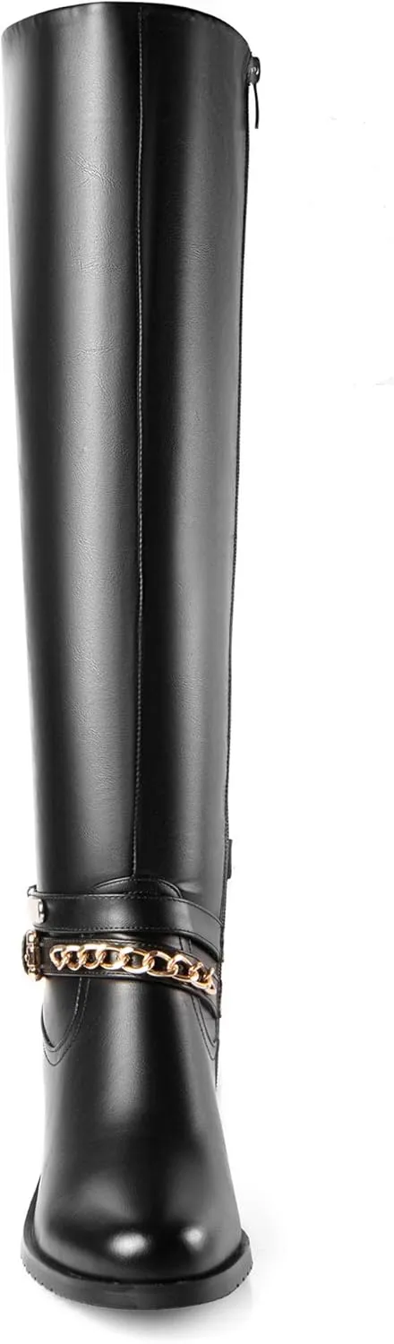 ANN CREEK Women's 'Morelos' Fashion Design Triple Buckle Straps Riding Boot