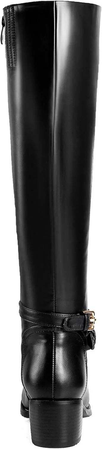 ANN CREEK Women's 'Morelos' Fashion Design Triple Buckle Straps Riding Boot
