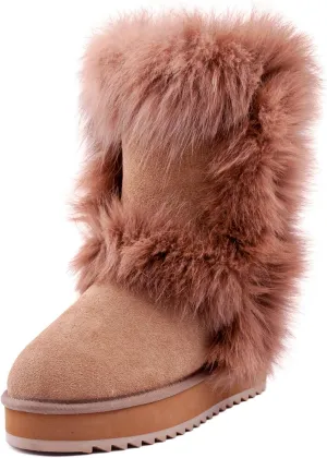 AUSLAND Women's Platform Winter Snow Boots 99256