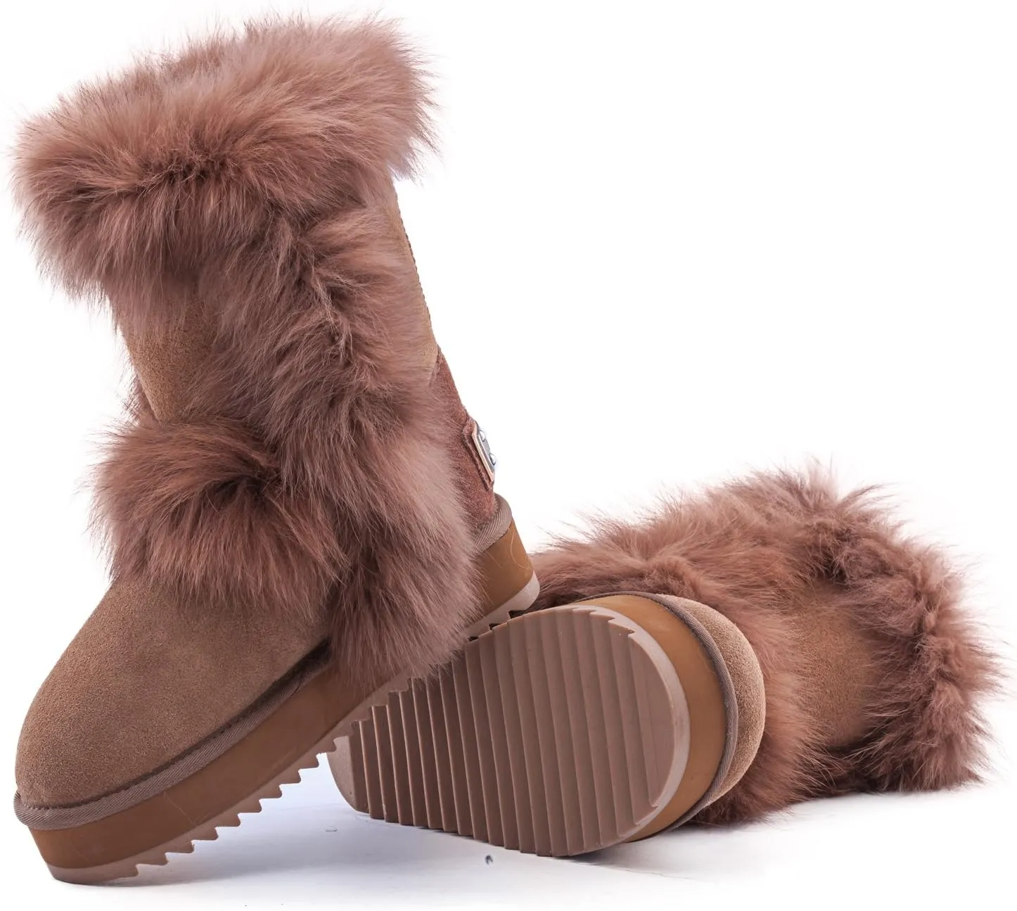 AUSLAND Women's Platform Winter Snow Boots 99256