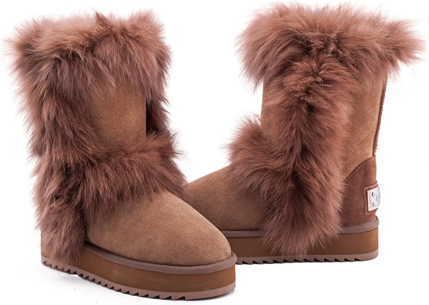 AUSLAND Women's Platform Winter Snow Boots 99256