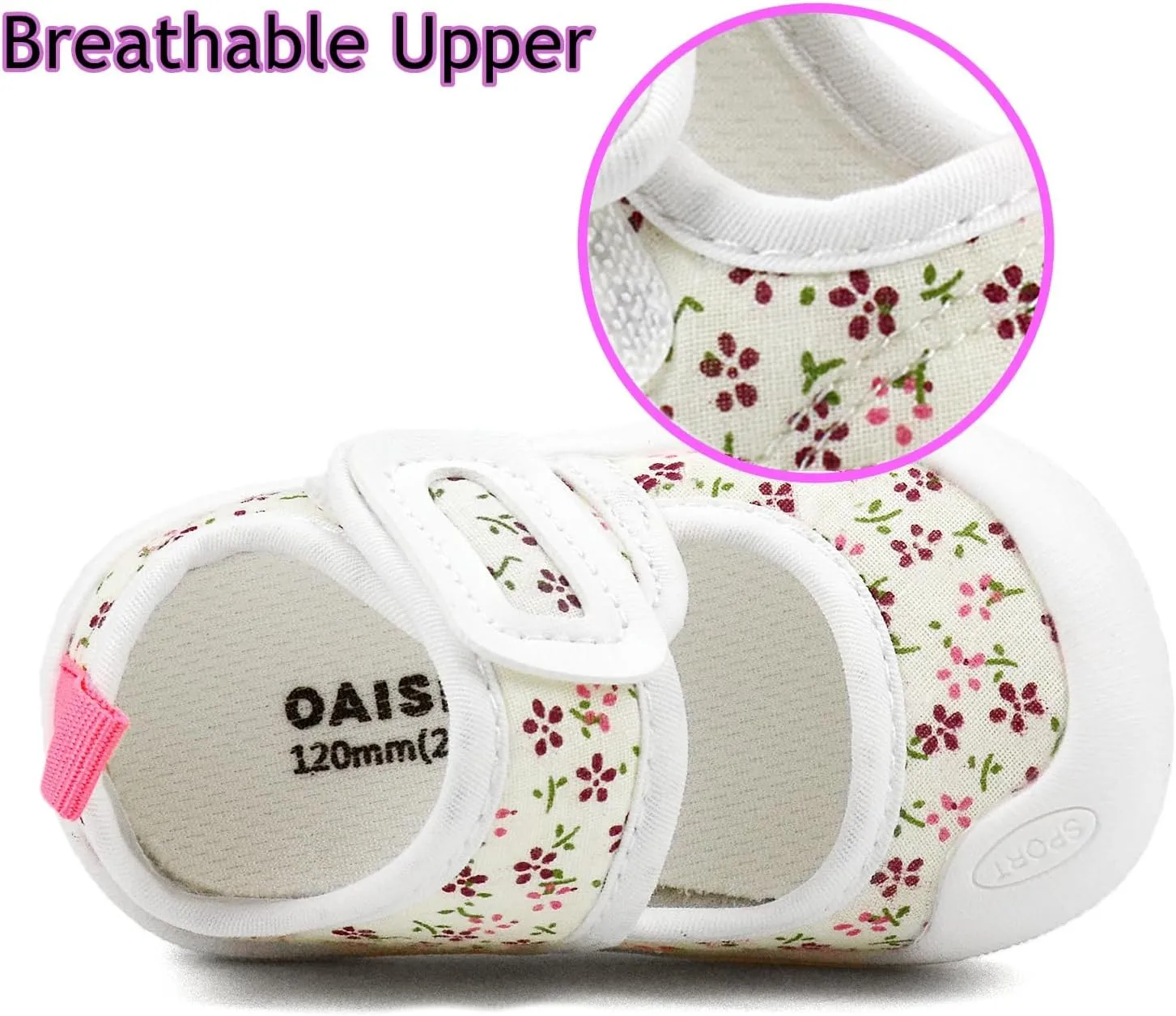 Baby Girl Canvas Sneakers Toddler Girl Mary Jane Flats Non-Slip Casual School Uniform Loafers Dress Shoe