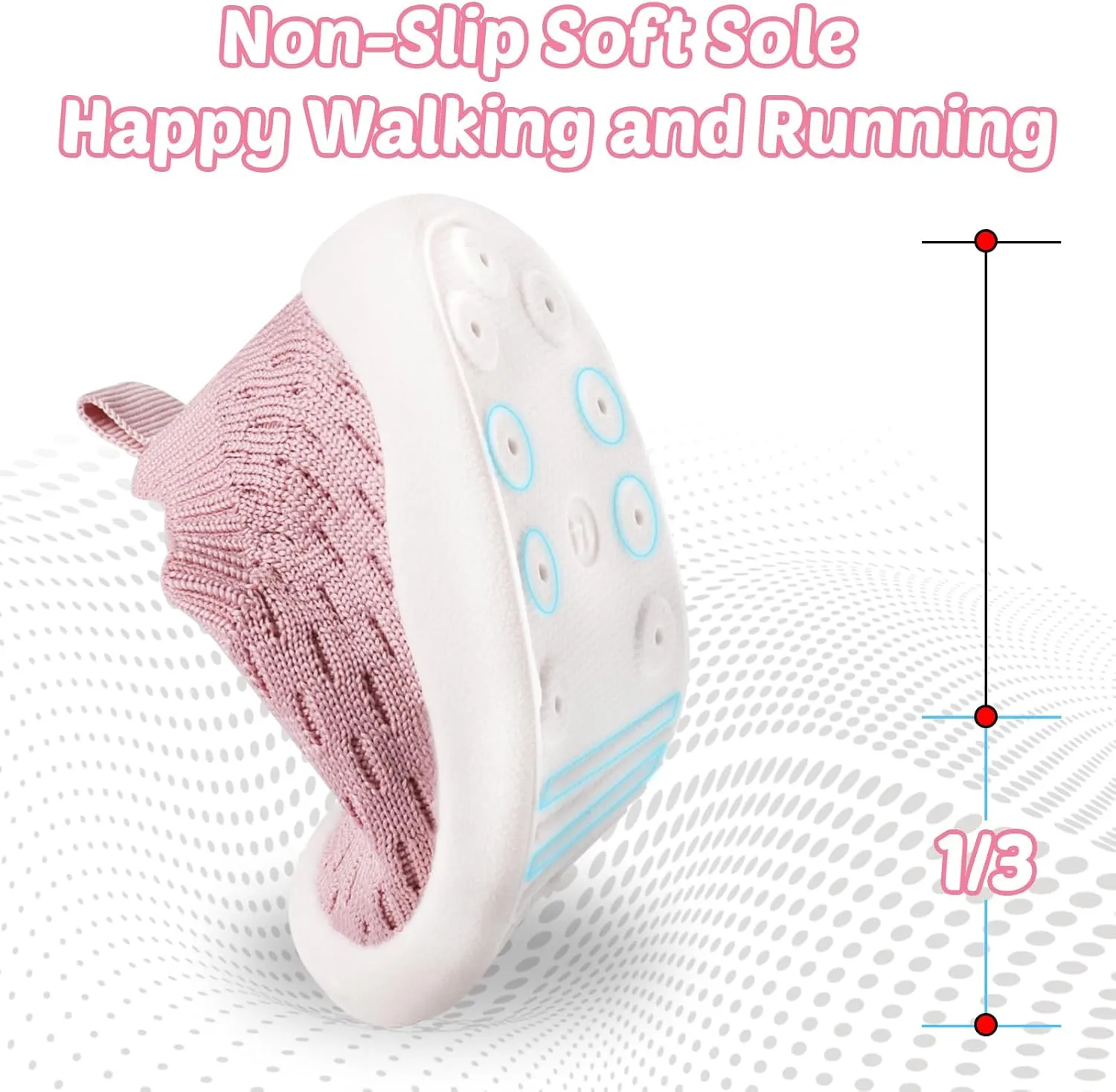Baby Walking Shoes Toddler Girl Boy Soft Sole Breathable Cotton Canvas Shoes Infant Lightweight Non-Slip Safer Slip-on First Walkers Shoes Casual Tennis Wide Sneakers Rubber Soles Running Outdoor
