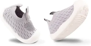 Baby Walking Shoes Toddler Girl Boy Soft Sole Breathable Cotton Canvas Shoes Infant Lightweight Non-Slip Safer Slip-on First Walkers Shoes Casual Tennis Wide Sneakers Rubber Soles Running Outdoor