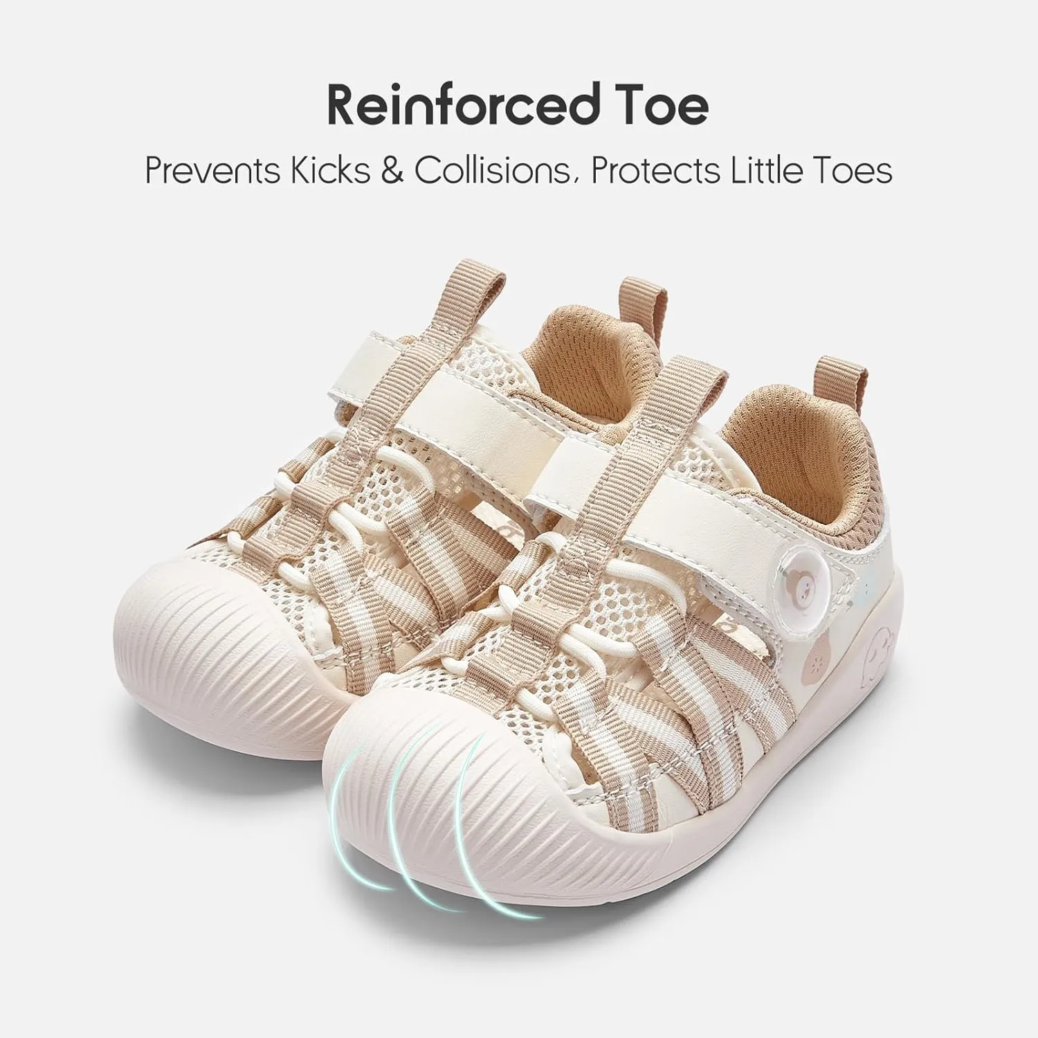 Balabala Toddler Sneakers Girls Boys Breathable Walking Shoes Sport Sandals Sandals Lightweight Mesh Upper with Hook and Loop