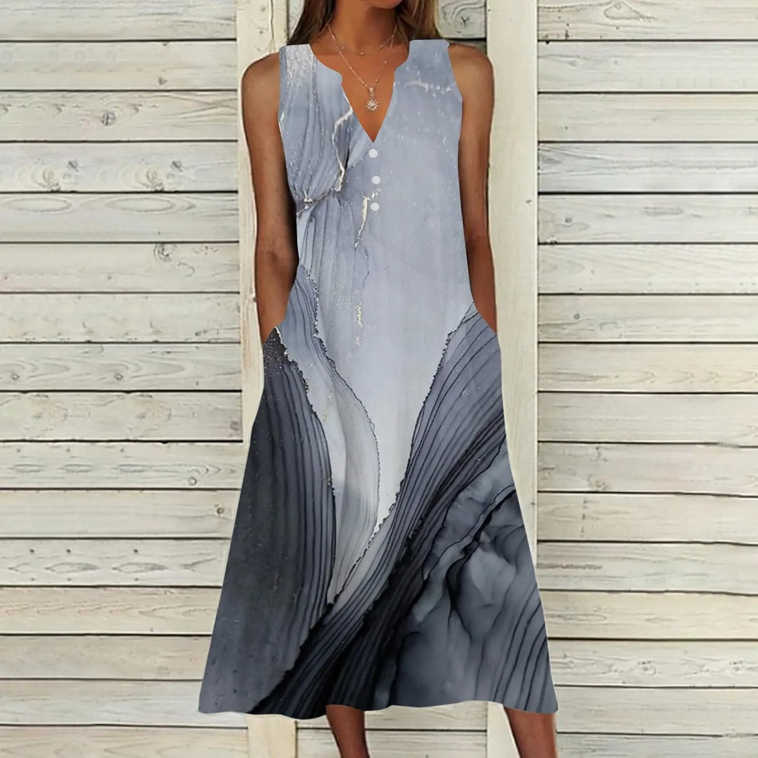 Beach Sundresses for Women 2025 Vacation Casual Plus Size Midi Sun Dress Loose Flowy Summer Boho Long Dresse Trendy