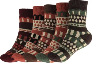 BenSorts Women's Winter Boots Socks Thick Warm Cozy Crew Socks Solid Color Gifts