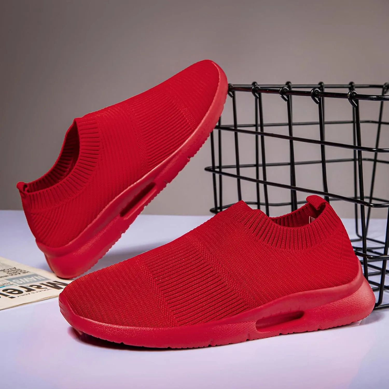 Black Shoes Mens Loafers & Slip-ons|Casual Dress Business Boat Shoes Lightweight Slip on Walking Sneakers Slippers