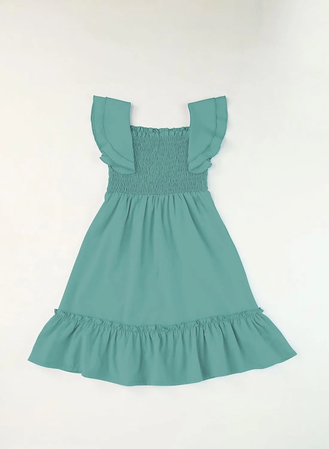 blibean Tween Girls Elegant Ruffle Sleeve Dresses Size 6-15 Years
