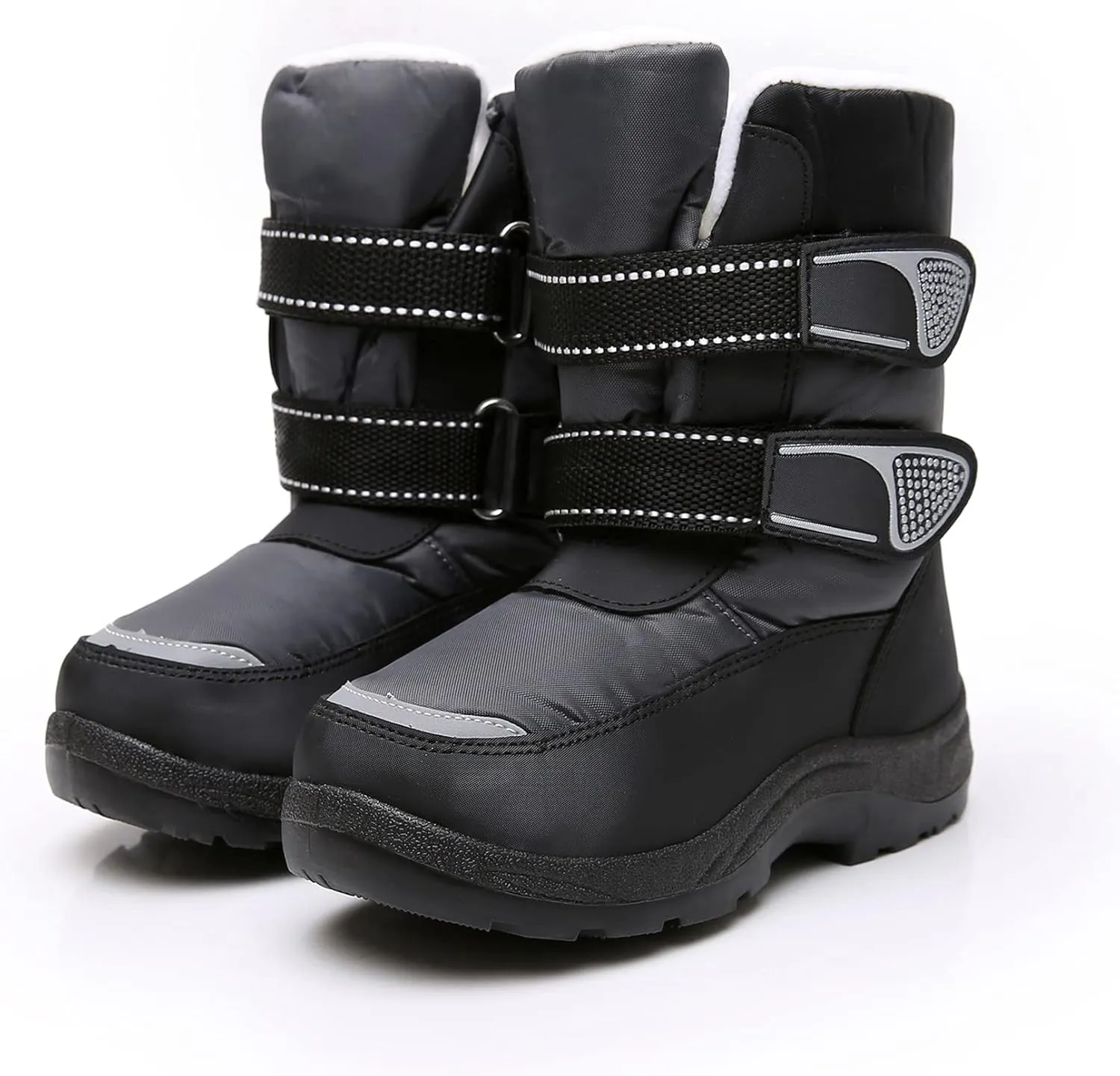 Blikcon Kids Boys Snow Boots Winter Waterproof Slip Resistant Cold Weather Boots (Toddler/Little Kid/Big Kid)