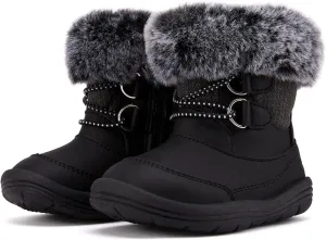 BMCiTYBM Toddler Snow Boots Baby Boys Girls Winter Warm Boots Infant High Top Shoes Faux Fur Bootie for Cold Weather Outdoor