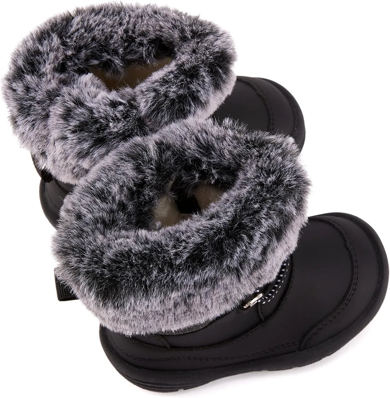 BMCiTYBM Toddler Snow Boots Baby Boys Girls Winter Warm Boots Infant High Top Shoes Faux Fur Bootie for Cold Weather Outdoor