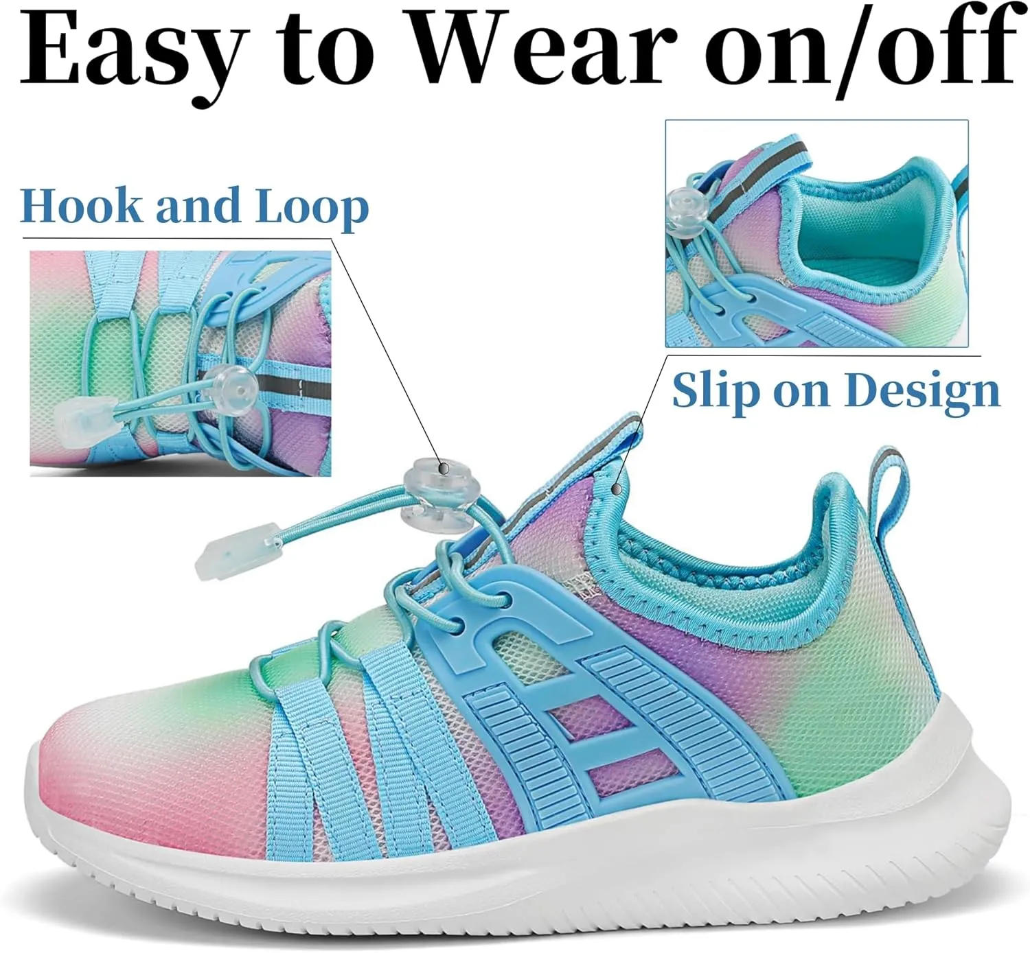 Boys Girls Sneakers Breathable Kids Running Shoes Comfortable Tennis Shoes Lightweight Toddler/Little Kid/Big Kid