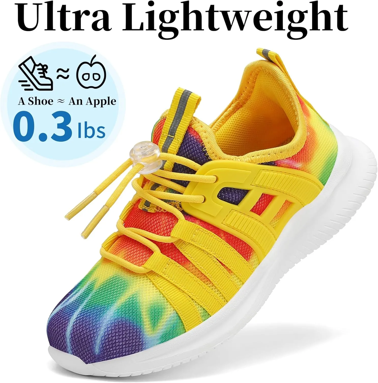 Boys Girls Sneakers Lightweight Kids Tennis Shoes Breathable Running Shoes Comfortable Toddler/Little Kid/Big Kid