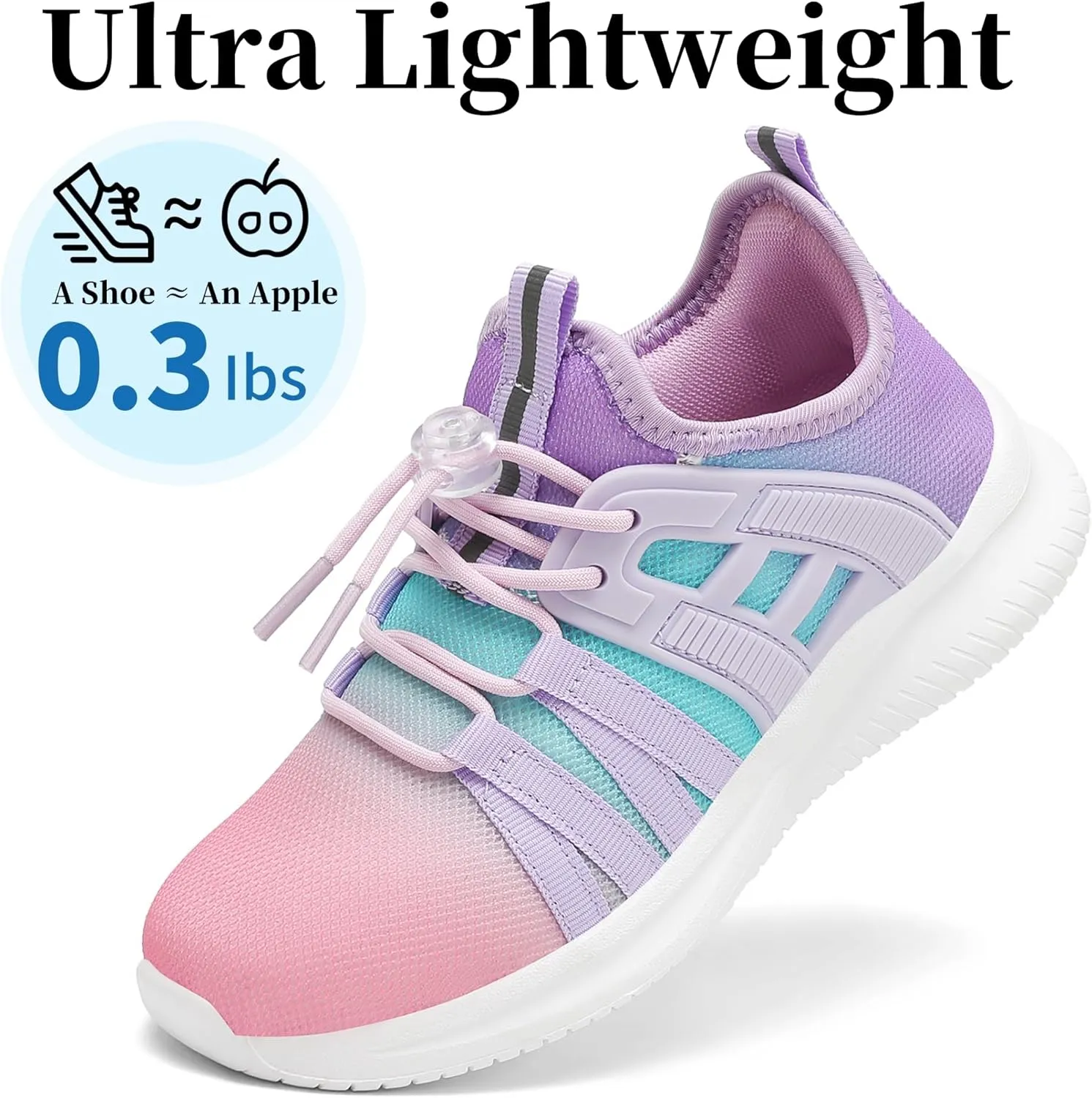 Boys Girls Sneakers Lightweight Kids Tennis Shoes Breathable Running Shoes Comfortable Toddler/Little Kid/Big Kid