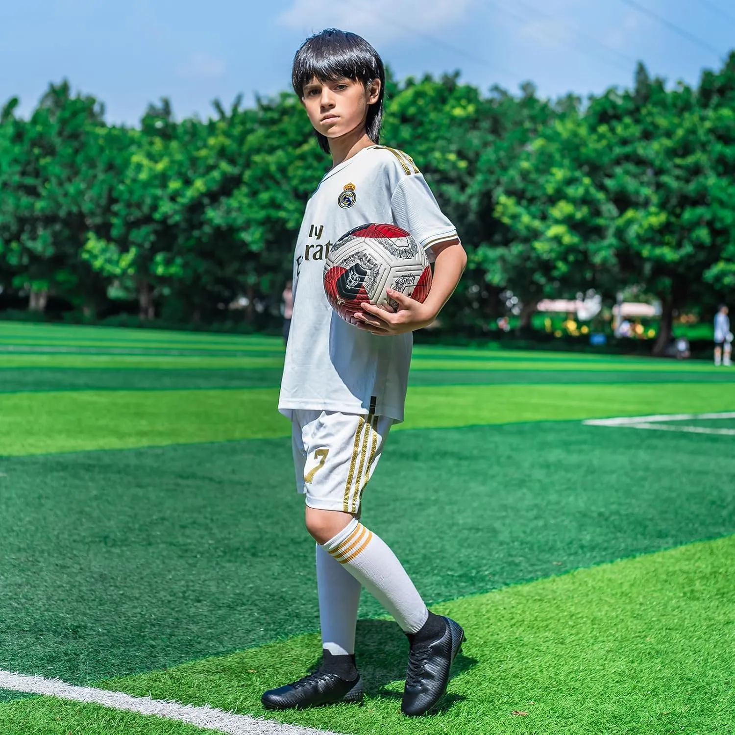 Boys Girls Soccer Cleats Kids Athletic Football Shoes Professional Training Sneakers