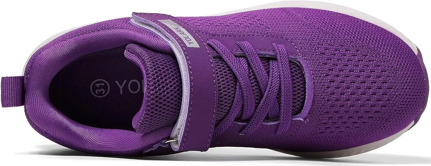 Boys Girls Tennis Shoes Kids Lightweight Breathable Sneakers Non-Slip Running Sport Athletic
