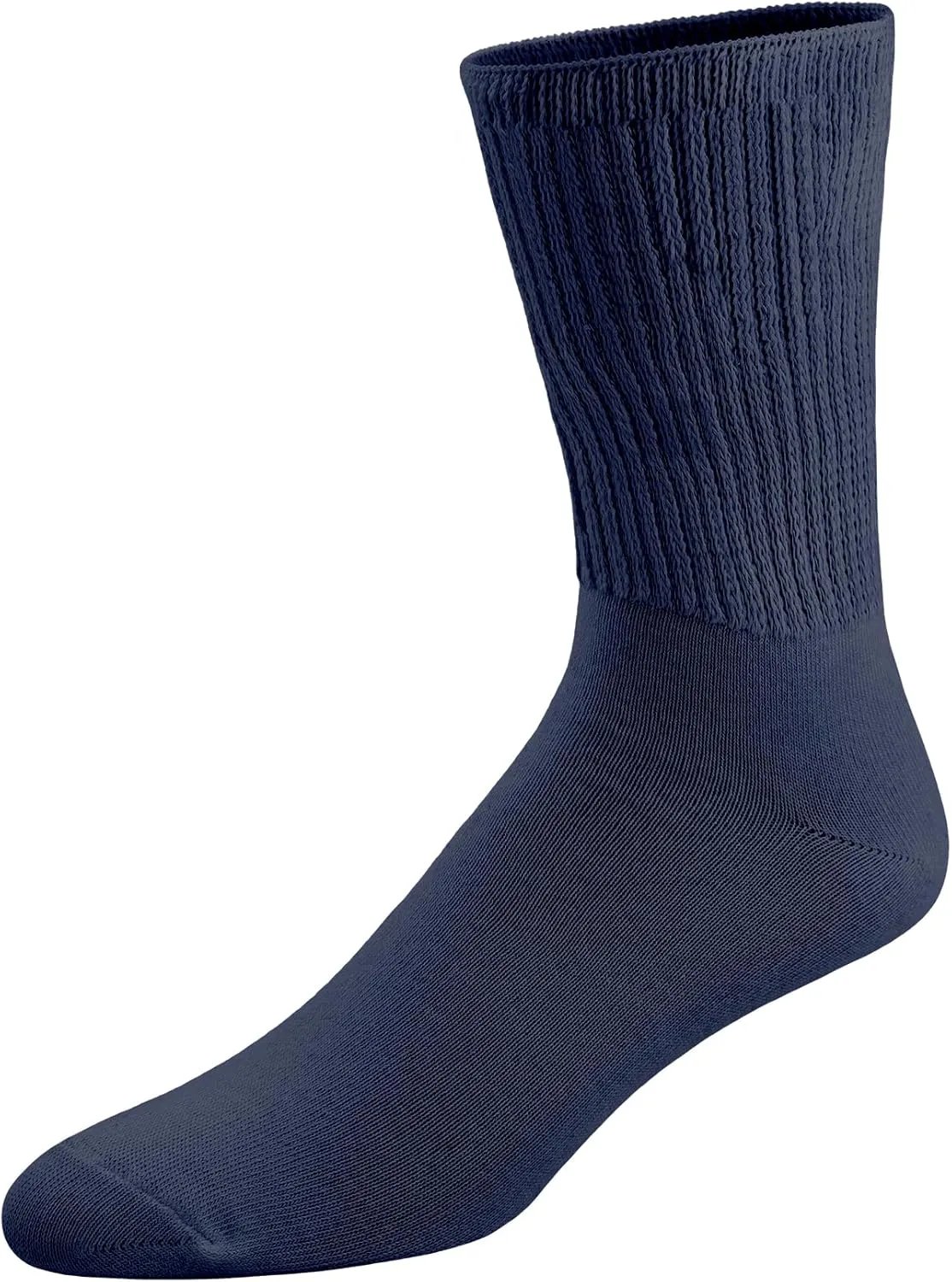 Brooklyn Socks Thin Combed Cotton Diabetic Socks, Loose, Wide, Non-Binding Neuropathy Low-Crew (Fit's Shoe Size 7-11)