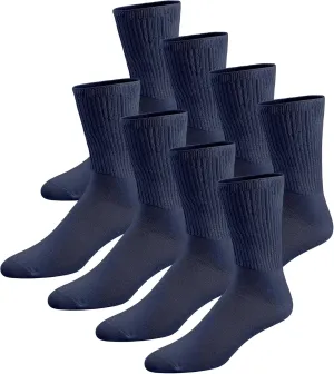 Brooklyn Socks Thin Combed Cotton Diabetic Socks, Loose, Wide, Non-Binding Neuropathy Low-Crew (Fit's Shoe Size 7-11)