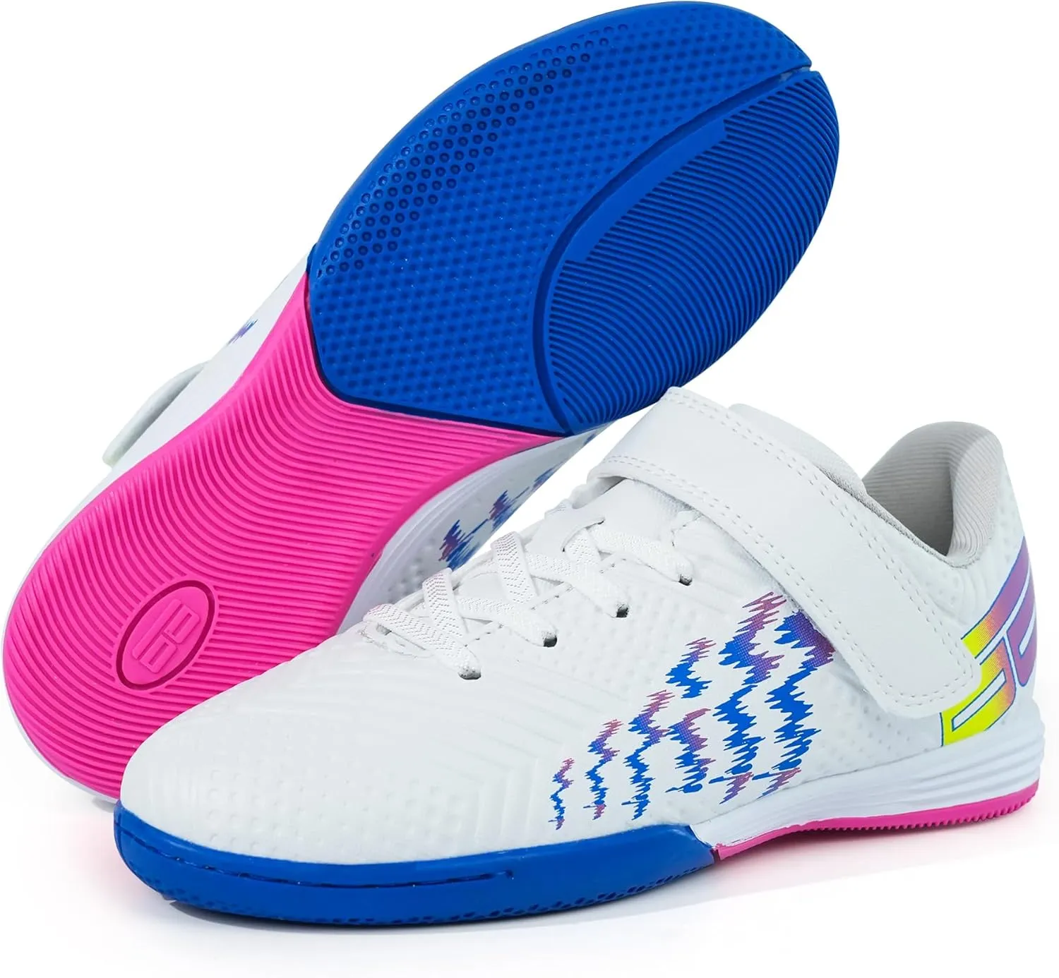 brooman Kids Futsal Indoor Soccer Shoes Boys Girls Soccer Sneakers