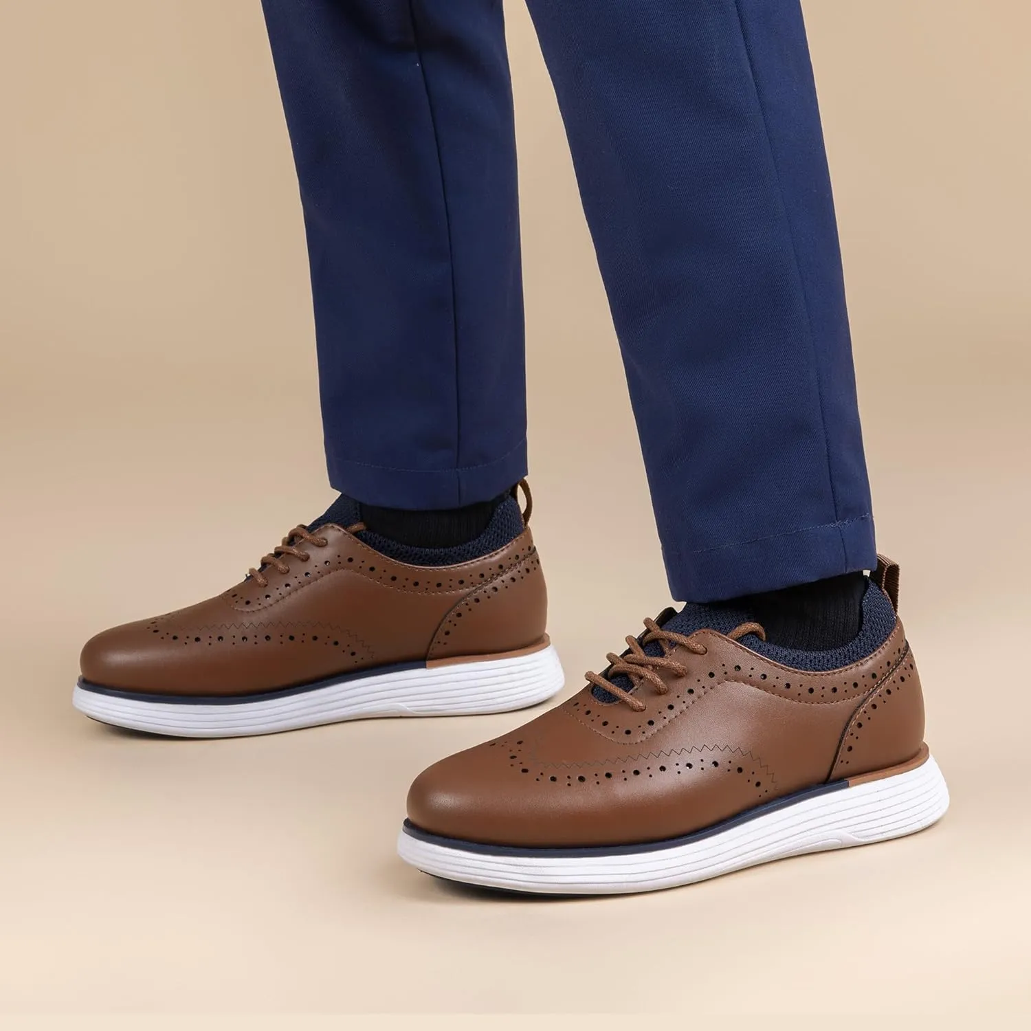 Bruno Marc Boy's MaxFlex Dress Sneakers Oxfords Casual Wingtip Brogue Shoes