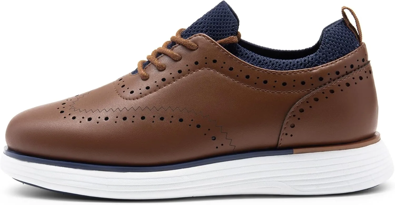 Bruno Marc Boy's MaxFlex Dress Sneakers Oxfords Casual Wingtip Brogue Shoes