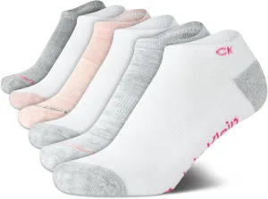 Calvin Klein Girls' Socks - Cushion No Show Ankle Socks (6 Pairs)