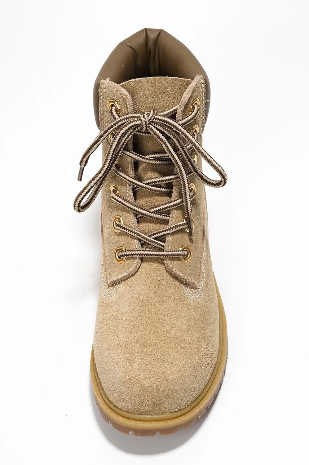 Cape Robbin Cow Suede Leather Slip-Resistant Ankle Boots Womens - Lace-Up Combat Boots - Water-Resistant Fall Moto Boots, Womens Winter Combat Boots (Alecia.A)